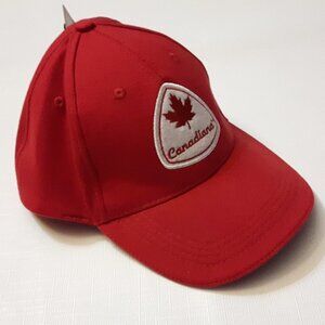 Red Canadiana Hat L/XL CANADA Patch Embroidered Hat